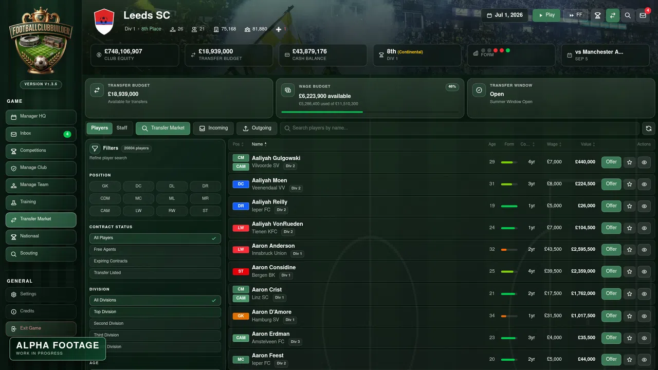Football Club Builder Screenshot 26