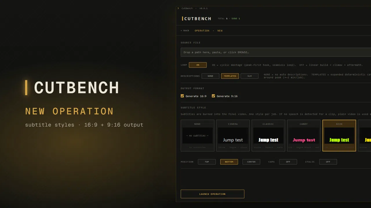 CutBench: AI Gameplay Clip Maker Screenshot 1