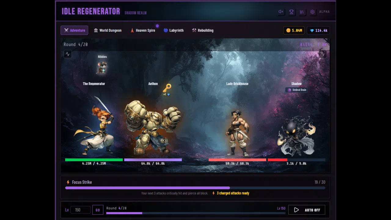 Idle Regenerator Screenshot 0
