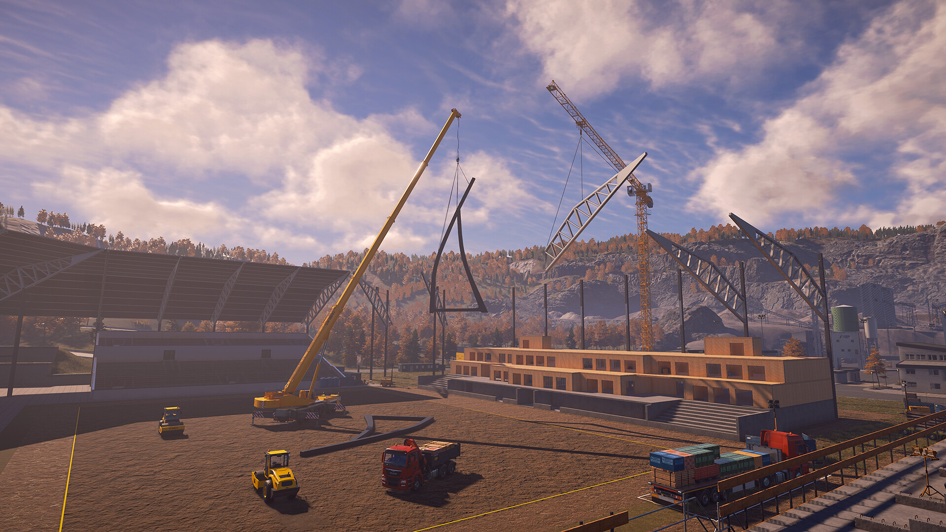 Construction Simulator - Stadium Expansion Screenshot 0