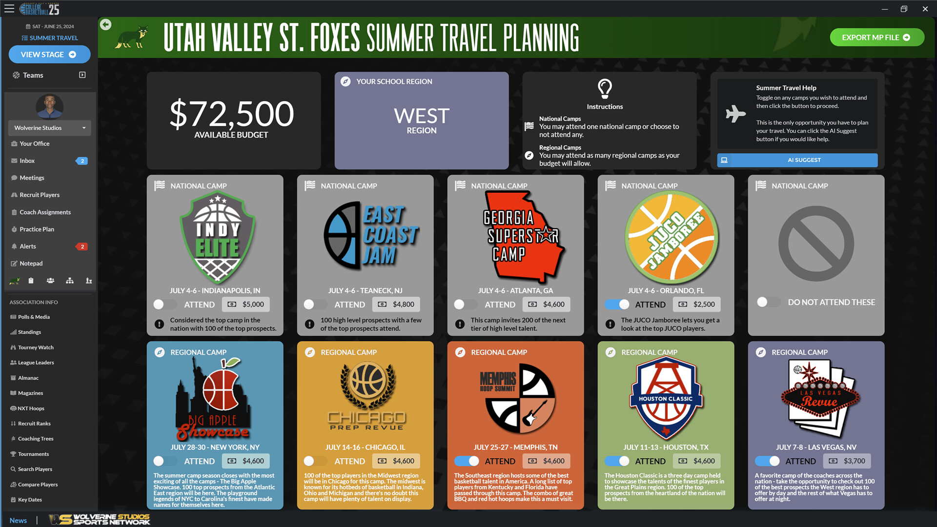 Draft Day Sports: College Basketball 2025 Screenshot 8