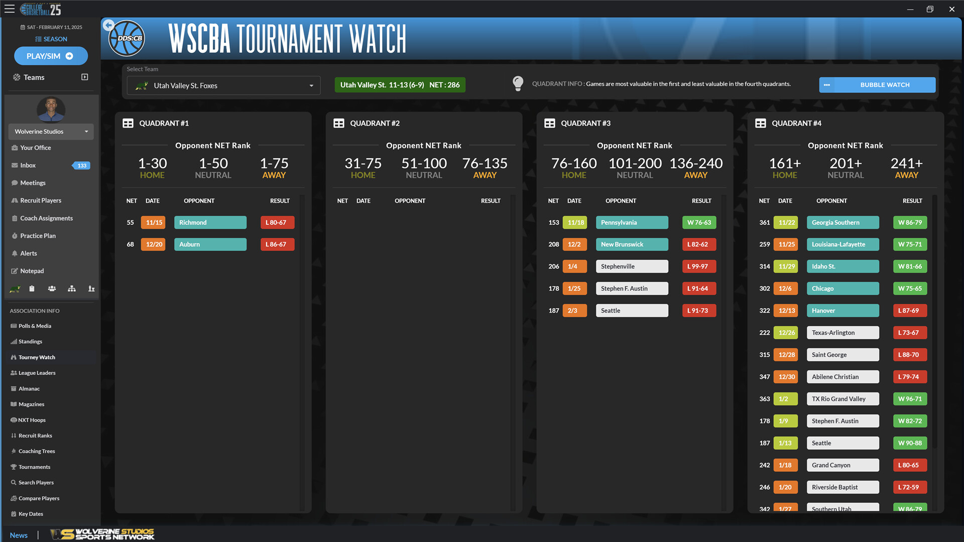 Draft Day Sports: College Basketball 2025 Screenshot 4