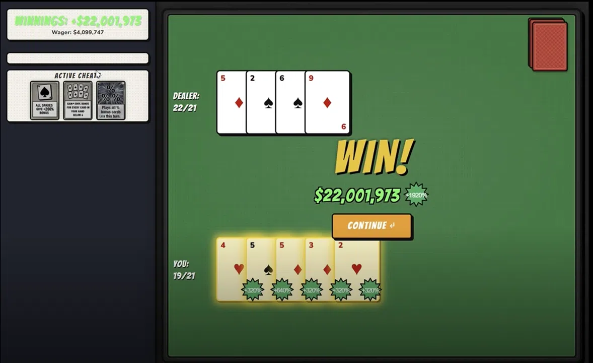 Blackjack: CHEAT THE HOUSE! Screenshot 3