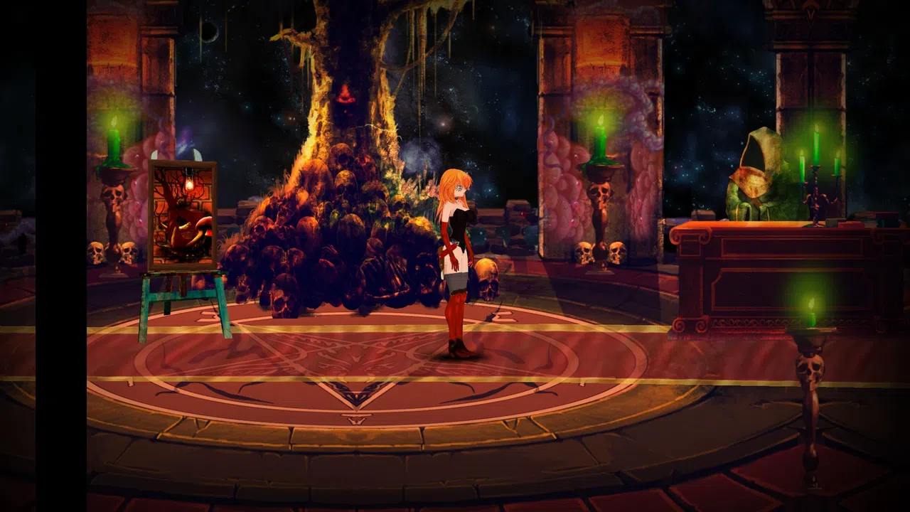 Witch 2 Hell Adventure Lost in paintings Screenshot 1