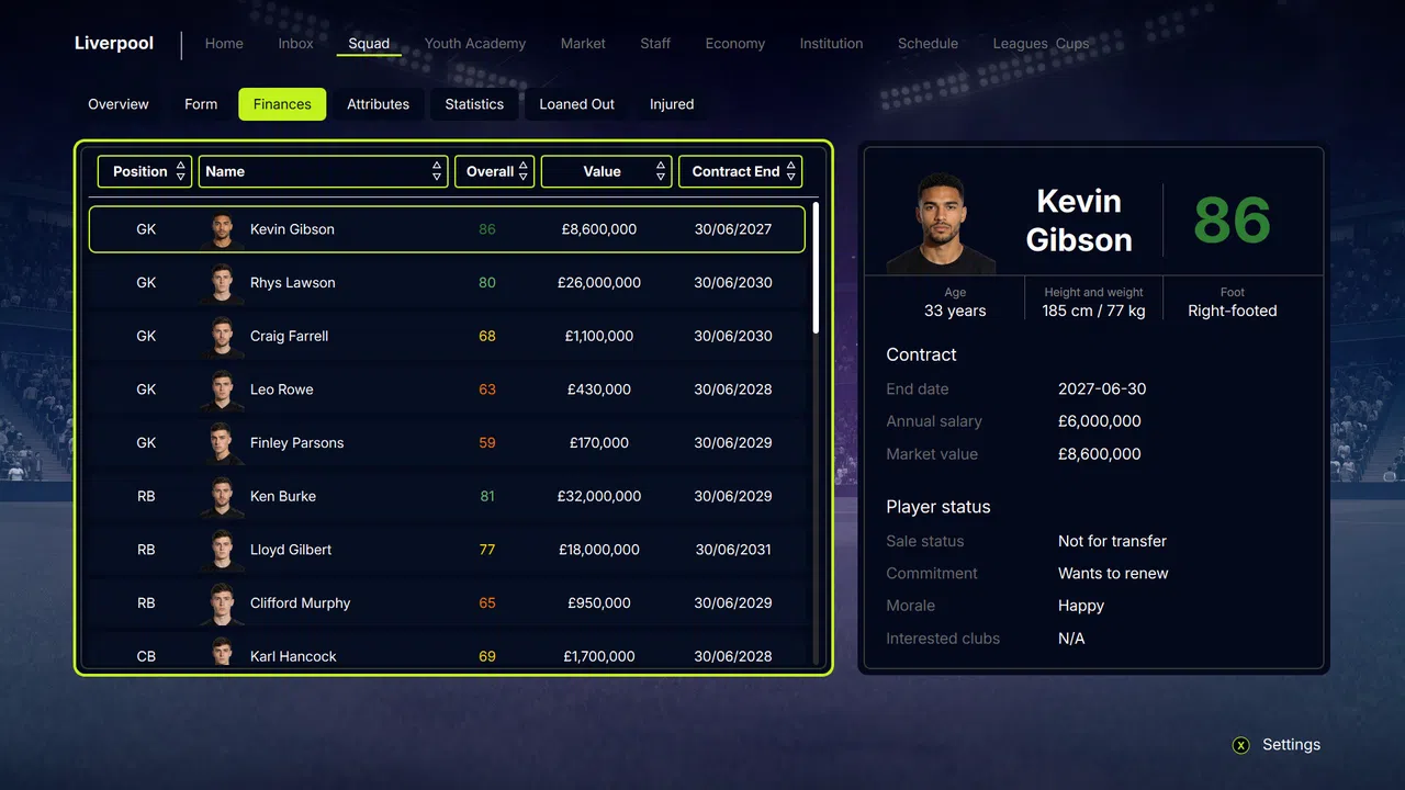 FD 27: Direct Your Football Club Demo Screenshot 4