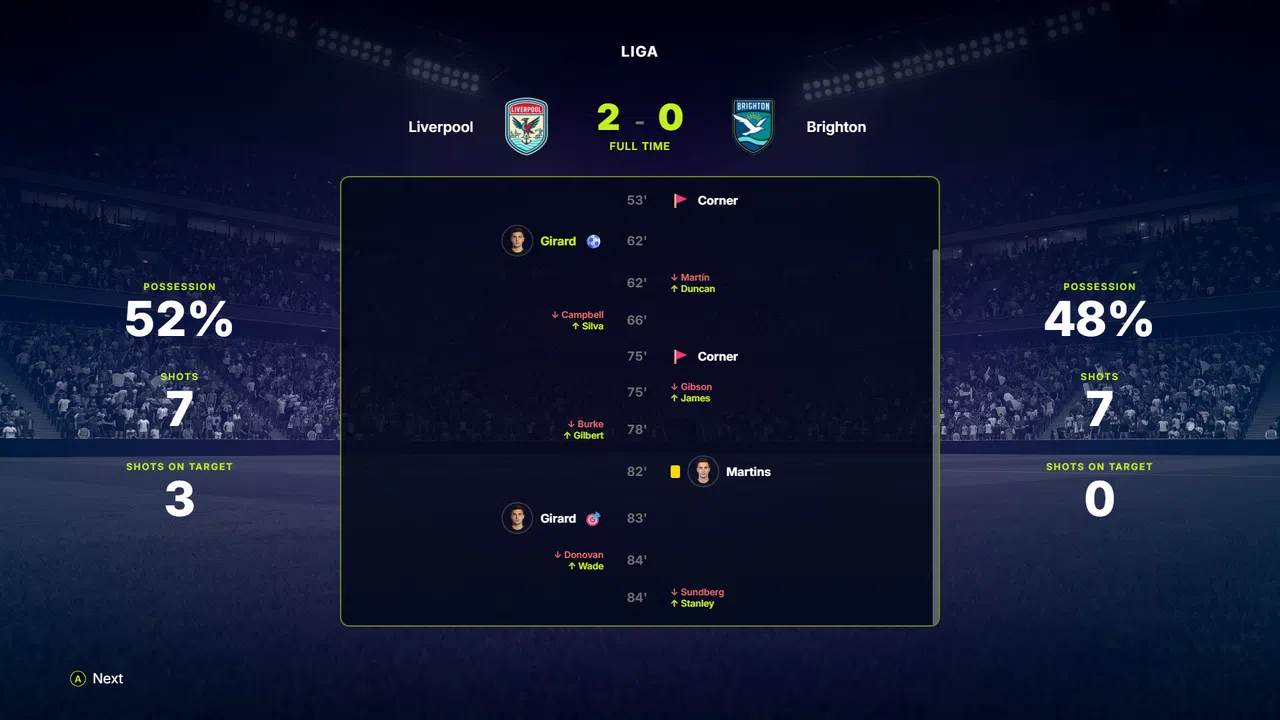 FD 27: Direct Your Football Club Demo Screenshot 1