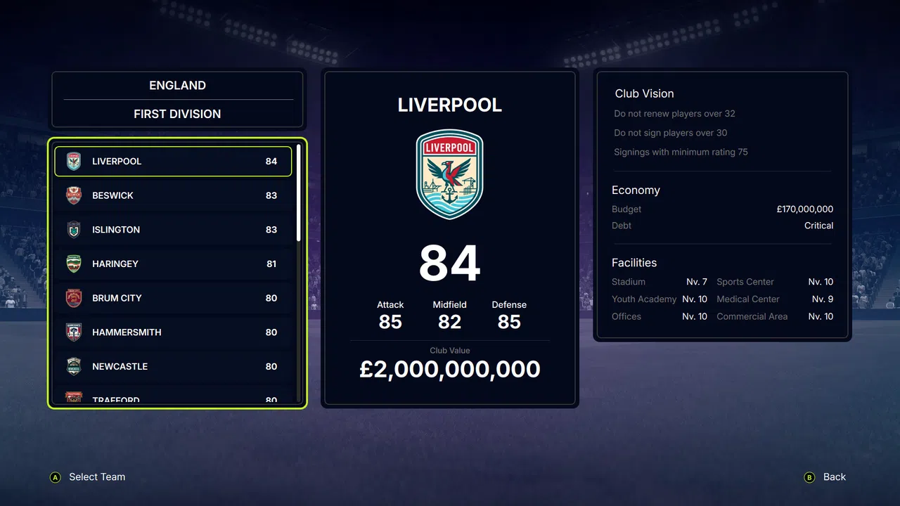 FD 27: Direct Your Football Club Demo Screenshot 0