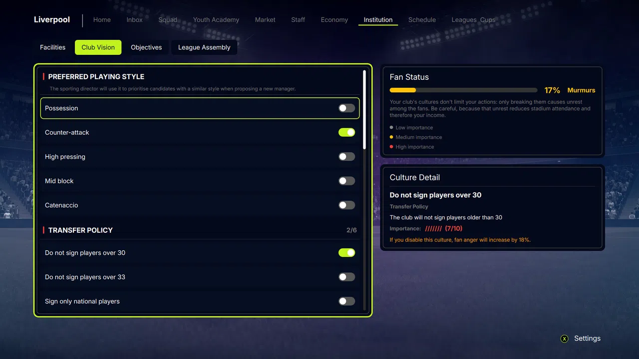 FD 27: Direct Your Football Club Demo Screenshot 12
