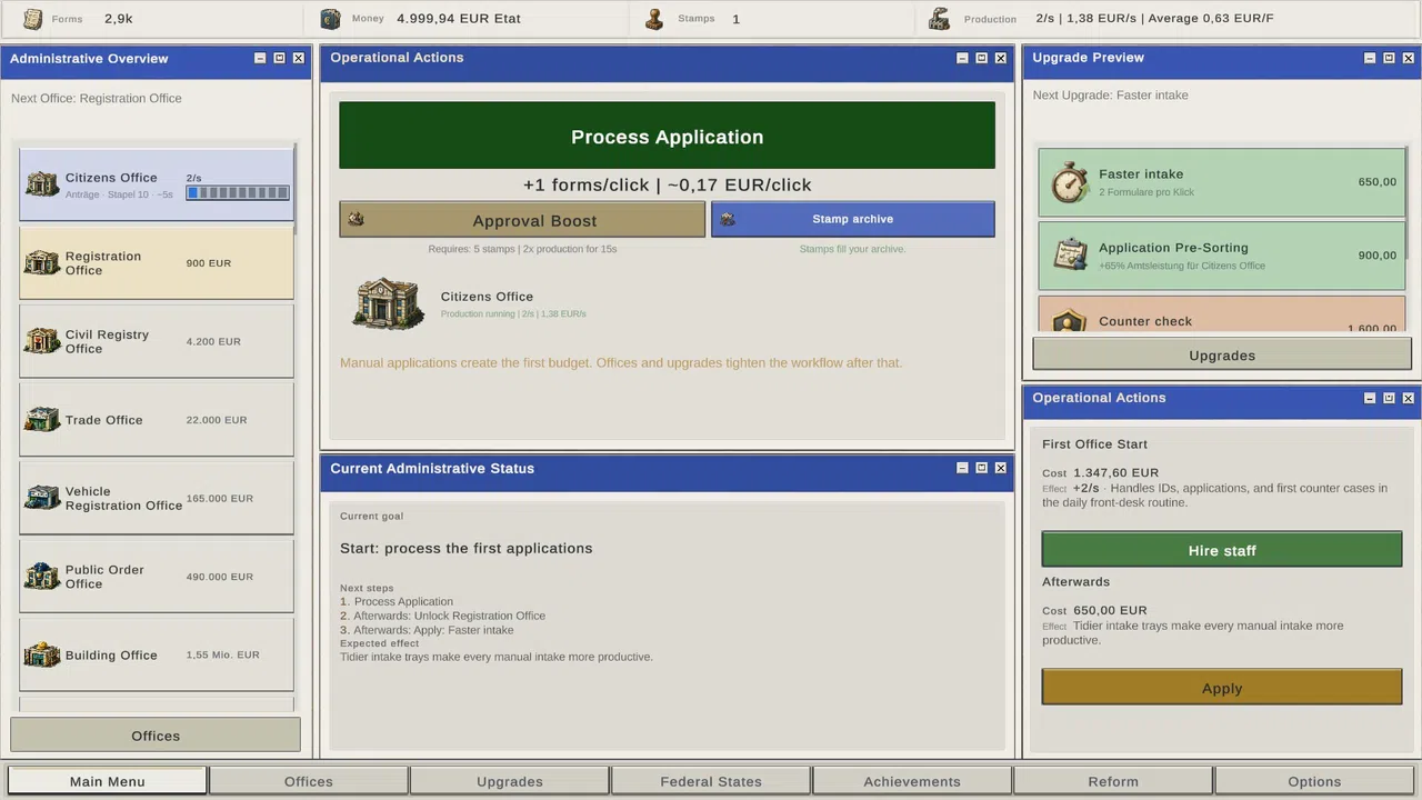 Buerokratie Idler: Germany Screenshot 0
