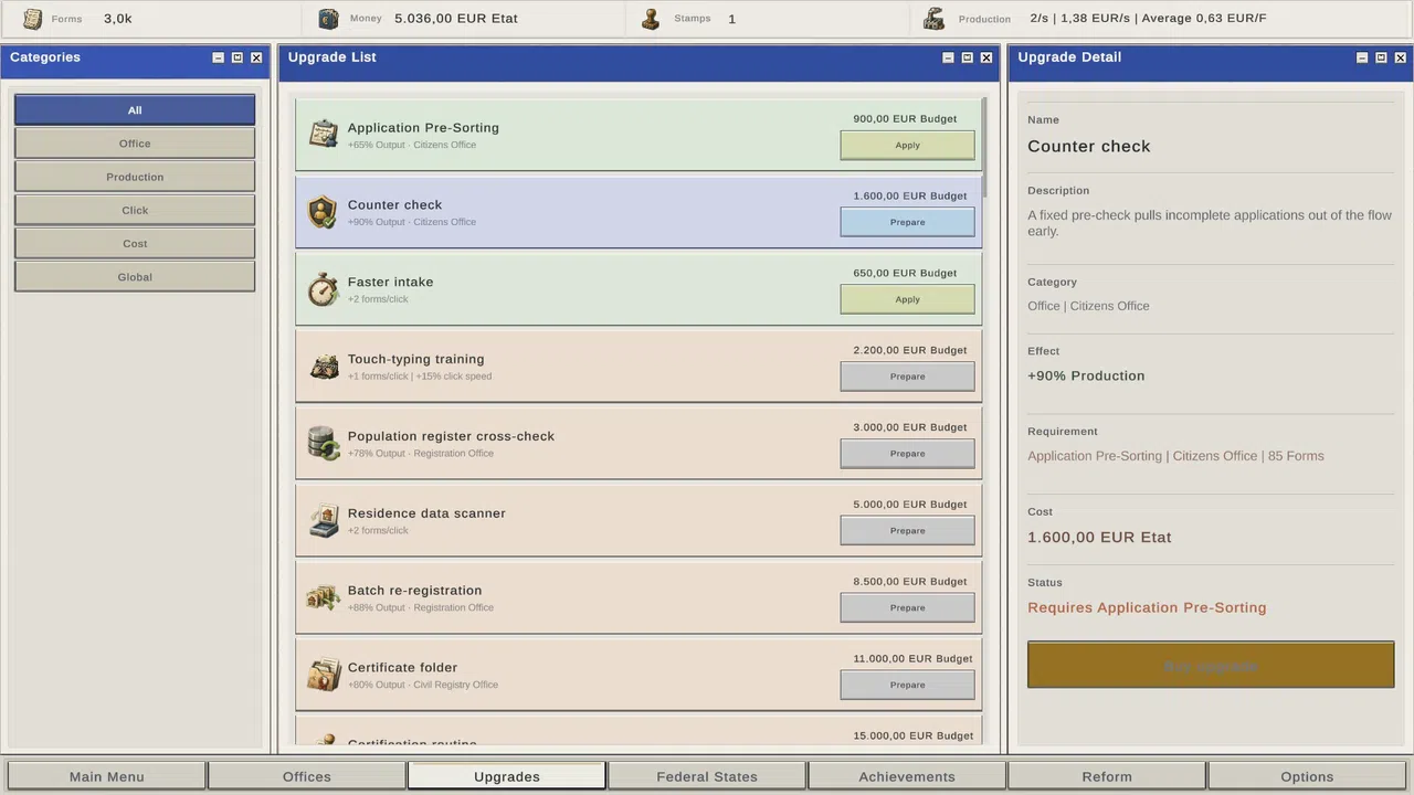 Buerokratie Idler: Germany Screenshot 2