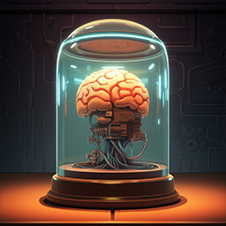 A brain obeys icon