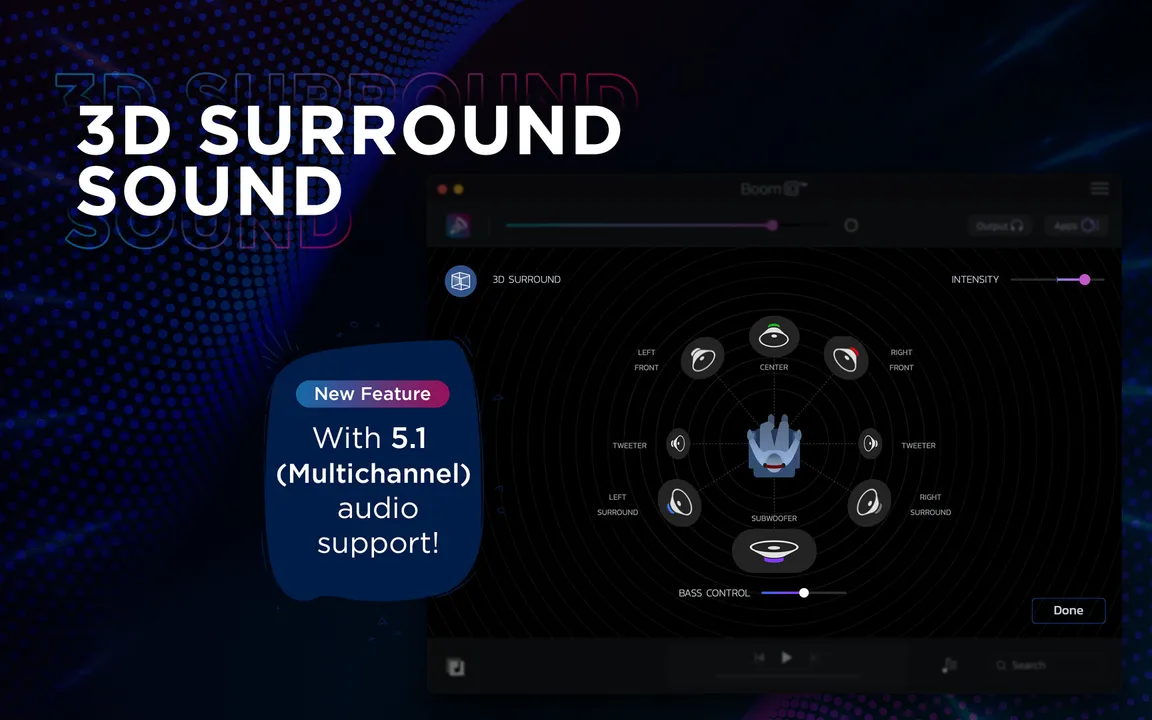 Boom 3D Mac: Volume Booster, Equalizer and 3D surround sound in games Screenshot 6