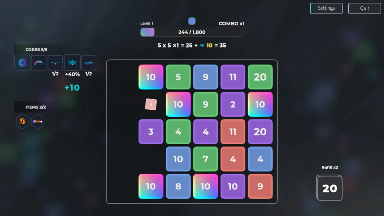 Iris Grid Demo Screenshot 0