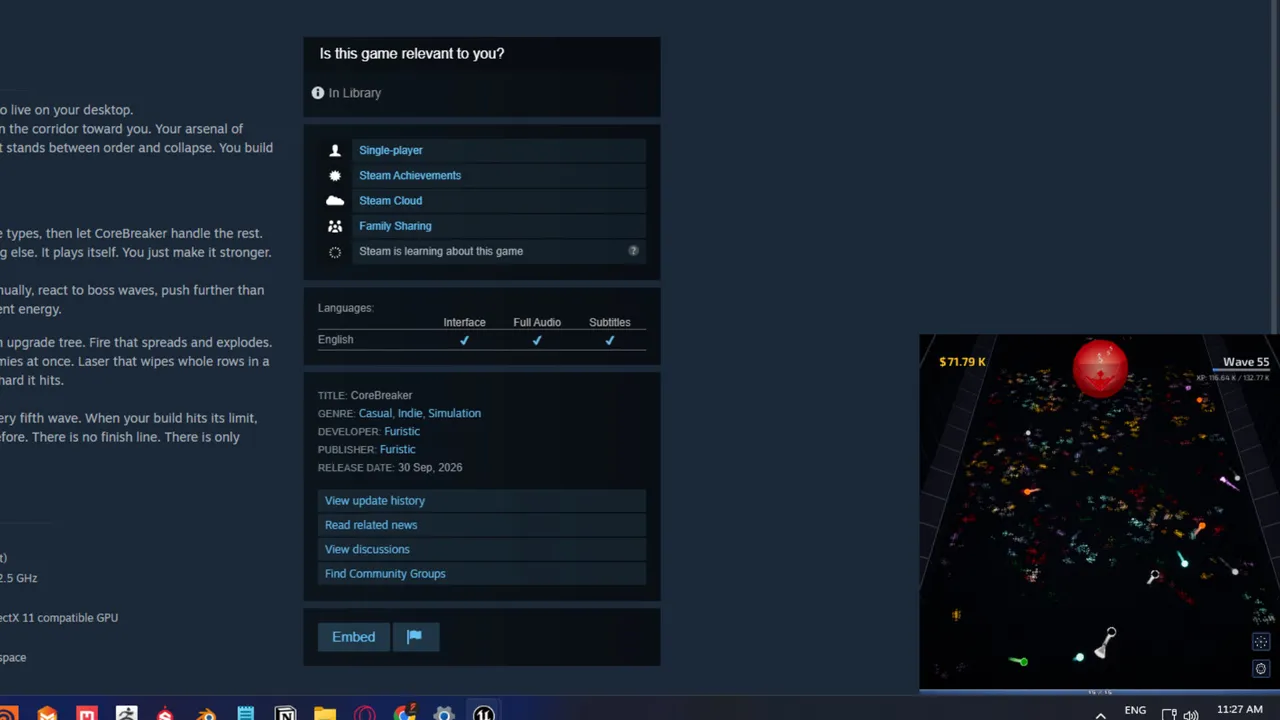 CoreBreaker: Desktop Swarm Demo Screenshot 2