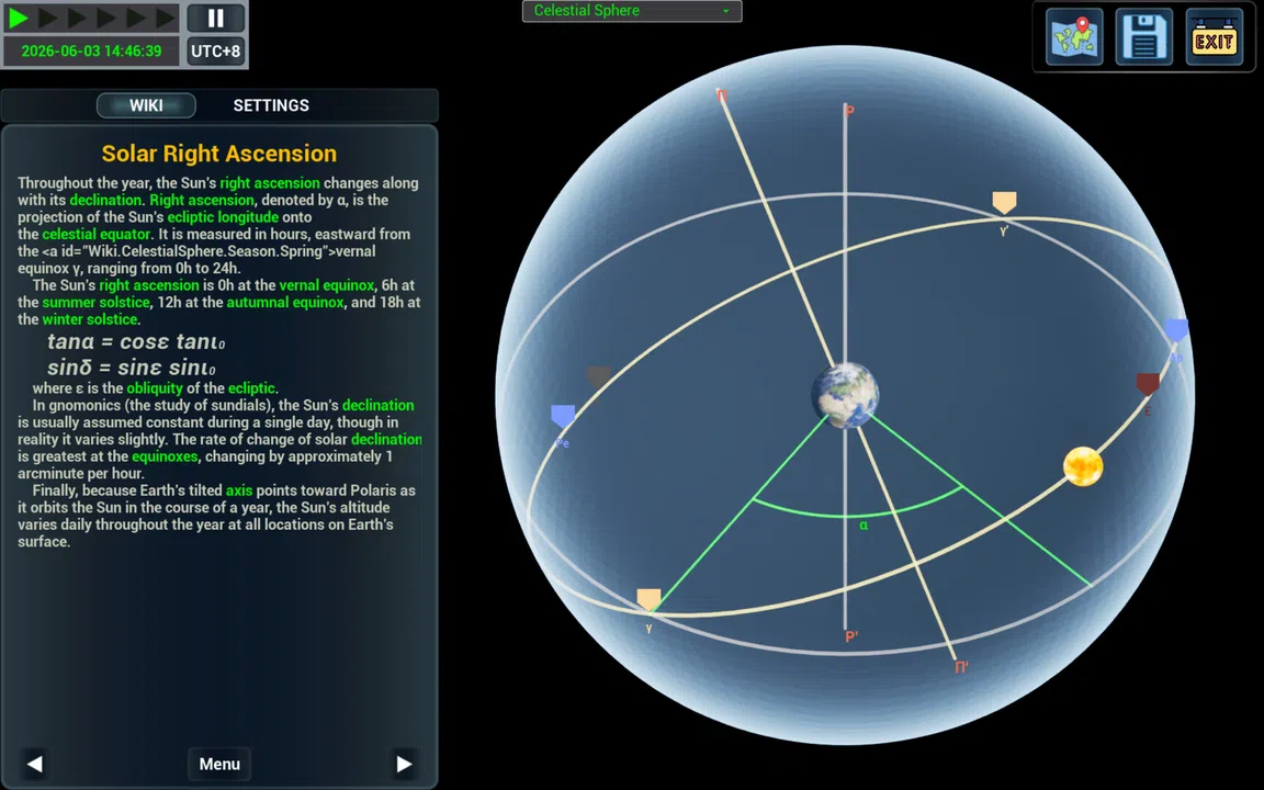 Compendium of the Sundial: An Interactive Astronomy Guide Screenshot 1