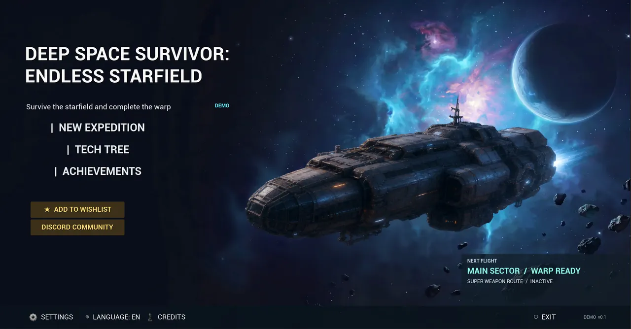 Deep Space Survivor: Endless Starfield Demo Screenshot 1