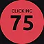 Clicking ×75 icon