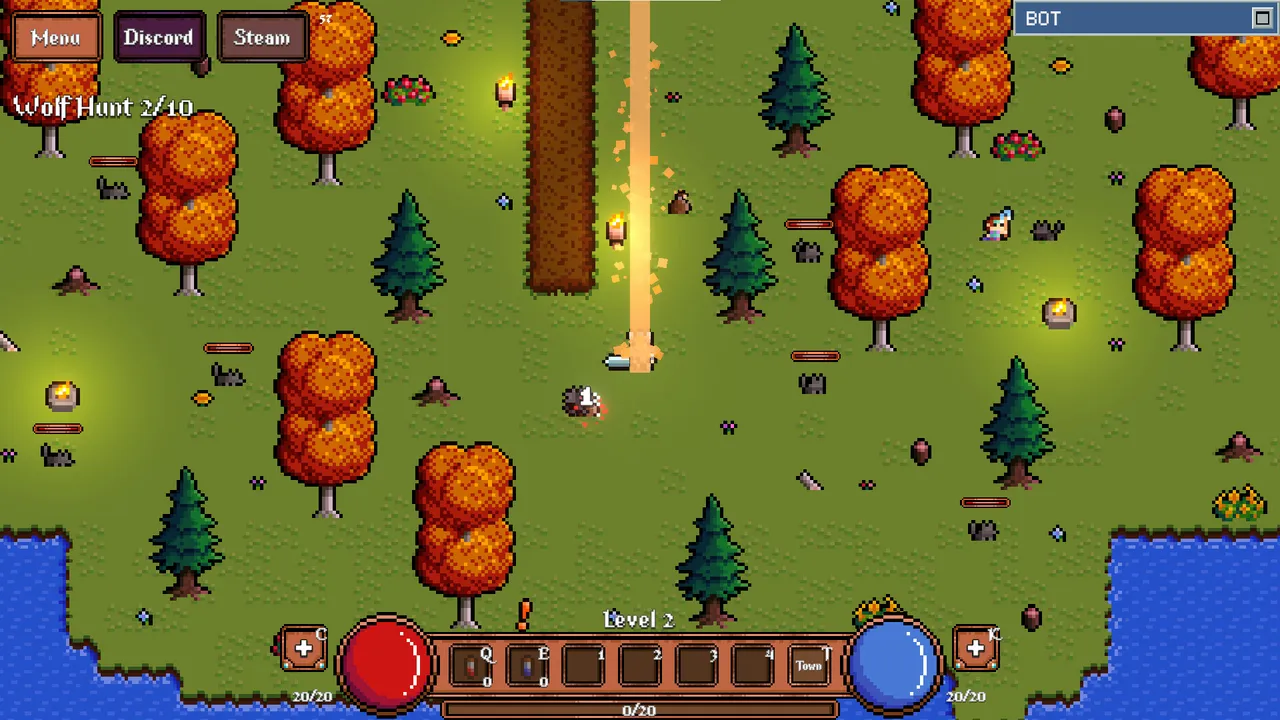 Game About Botting in an MMORPG Screenshot 7