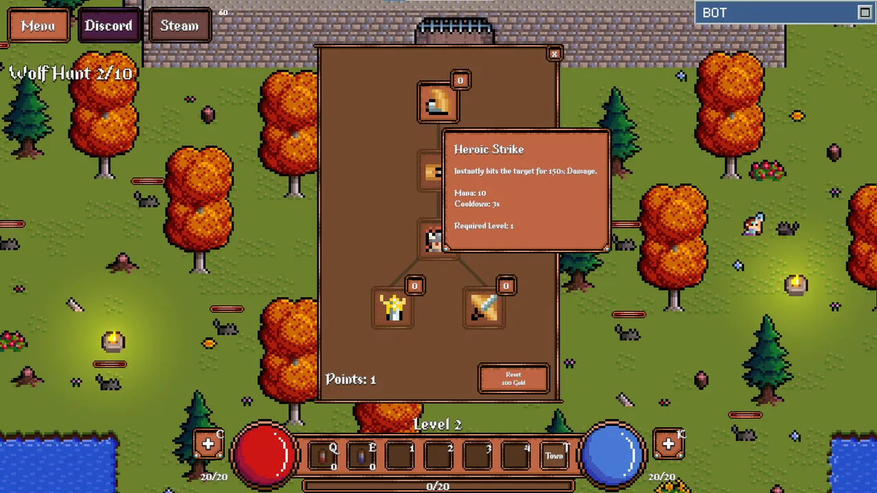 Game About Botting in an MMORPG Screenshot 4