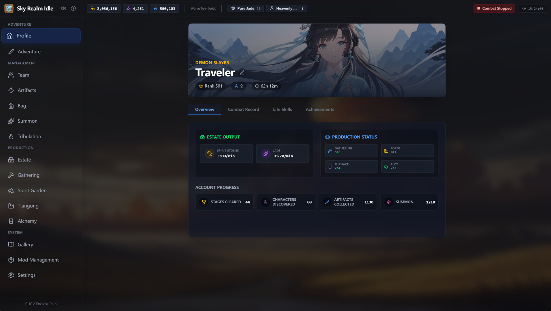 Sky Realm Idle Screenshot 0