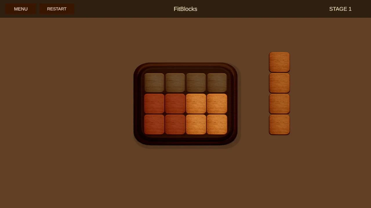 FitBlocks～Wooden block puzzle～ Screenshot 1