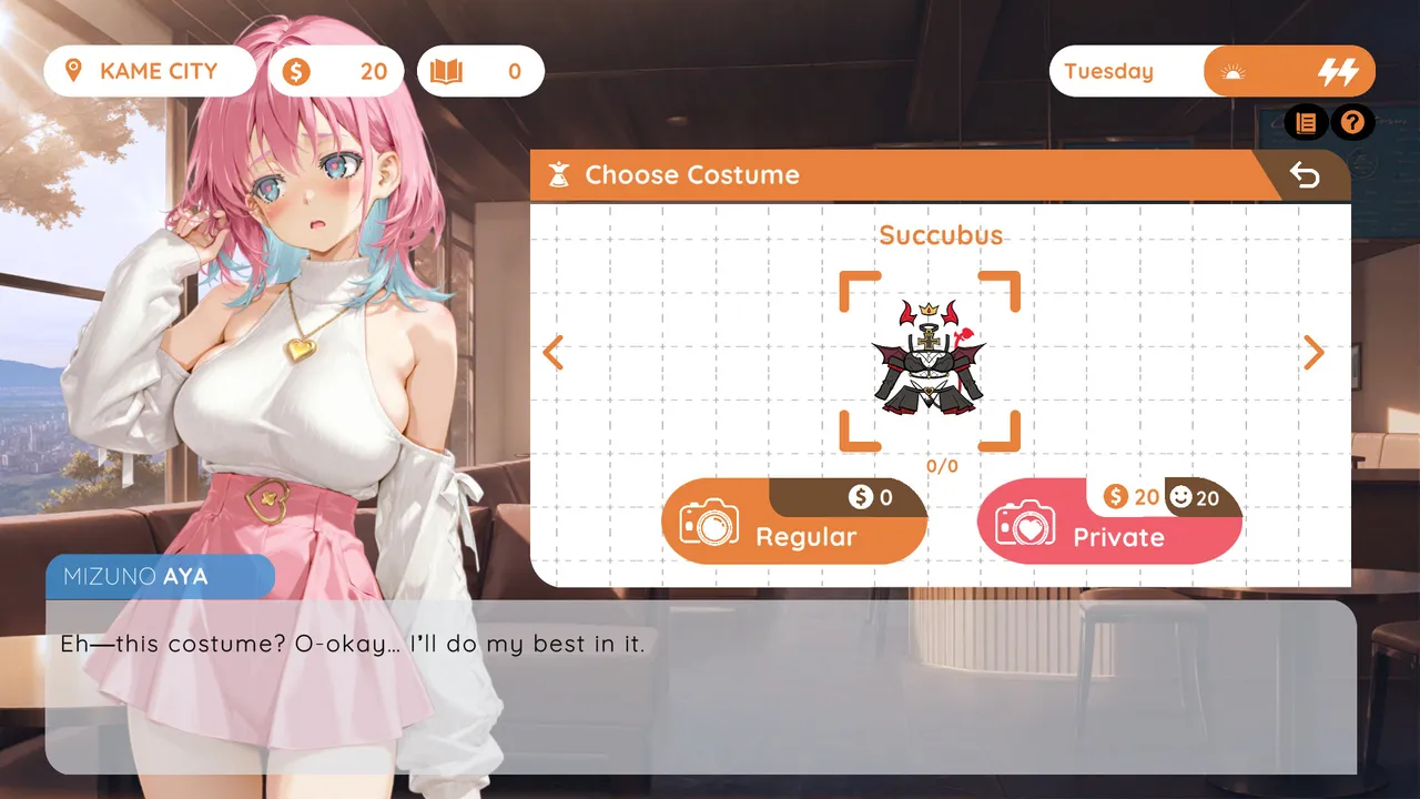Kameko: Cosplay Love Story Screenshot 1