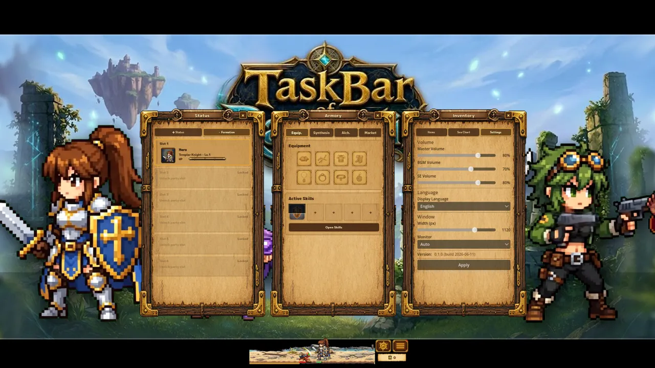 Task Bar of Ragnalis Screenshot 3