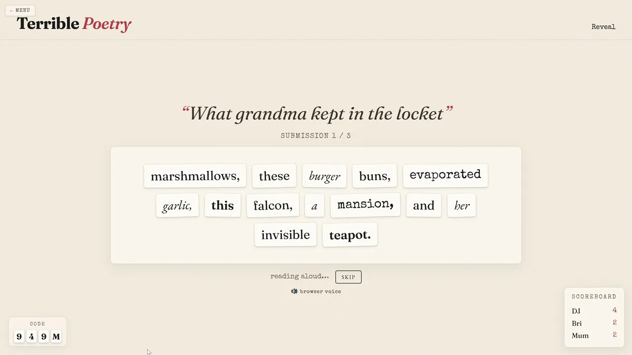 Terrible Poetry Screenshot 3