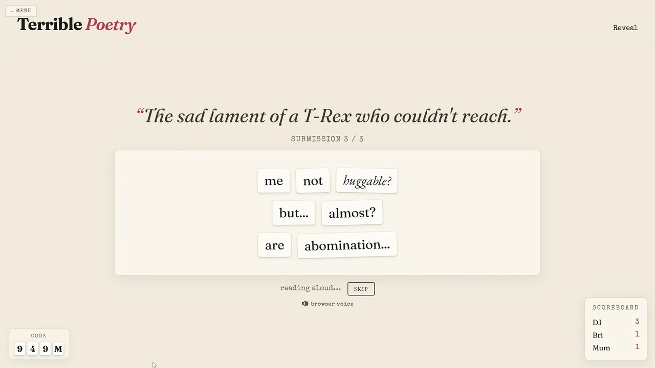 Terrible Poetry Screenshot 4