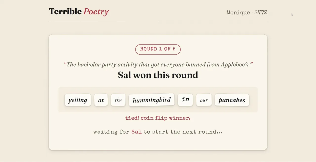 Terrible Poetry Screenshot 0