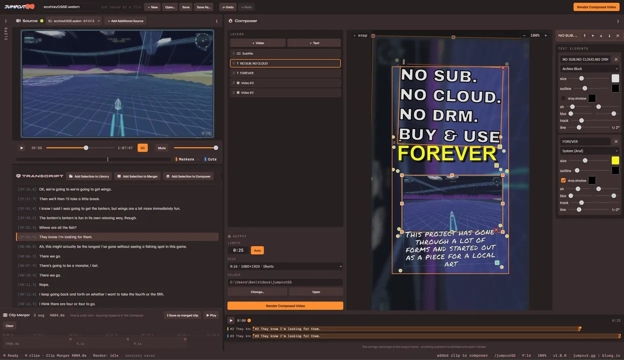 jumpcutGG Screenshot 0