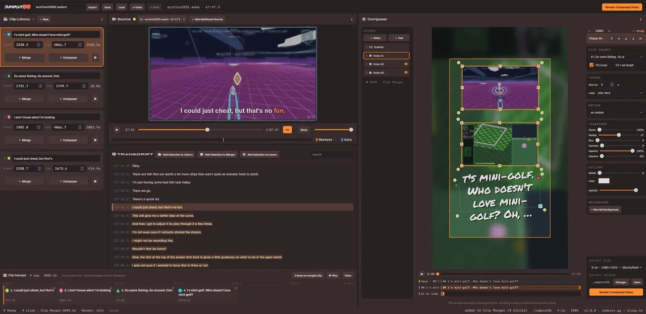 jumpcutGG Screenshot 1