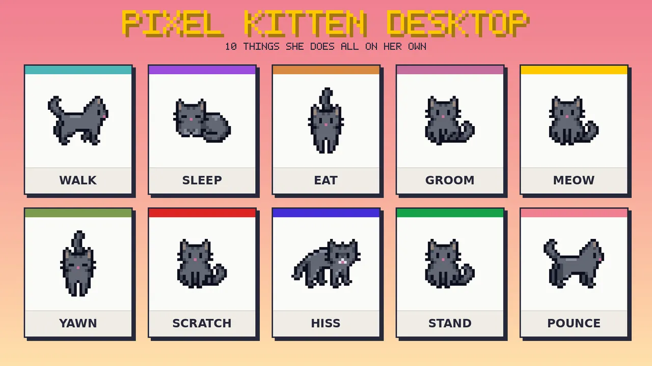 Pixel Kitten Desktop Demo Screenshot 2