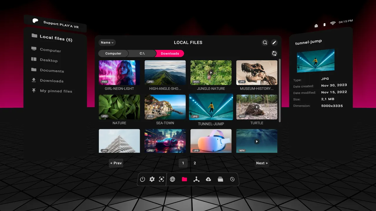 PLAY'A VR  Video Player Screenshot 0