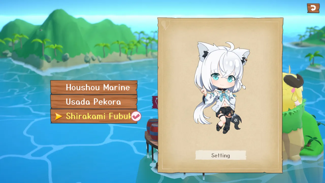 hololive Treasure Mountain Shirakami Fubuki's "SUKONNA DLC" Screenshot 4