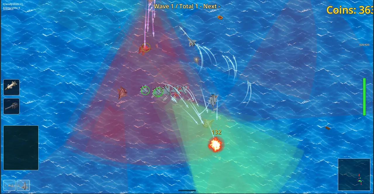 Fantasy Air-Sea Battles Showdown Screenshot 2