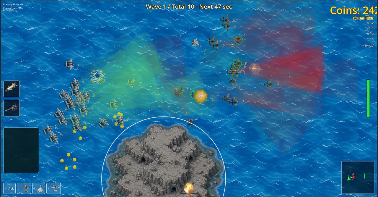 Fantasy Air-Sea Battles Showdown Screenshot 0