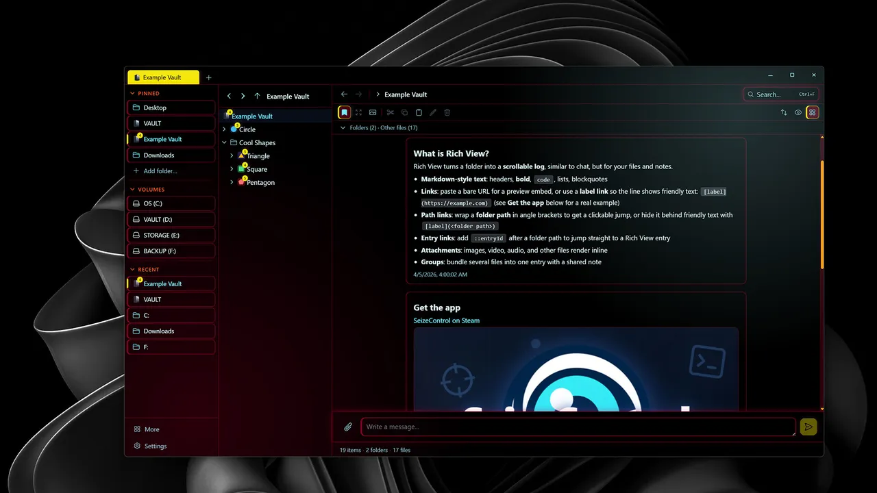 SeizeControl - App Themes Screenshot 0