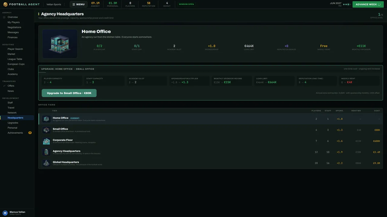 Football Agent Screenshot 1