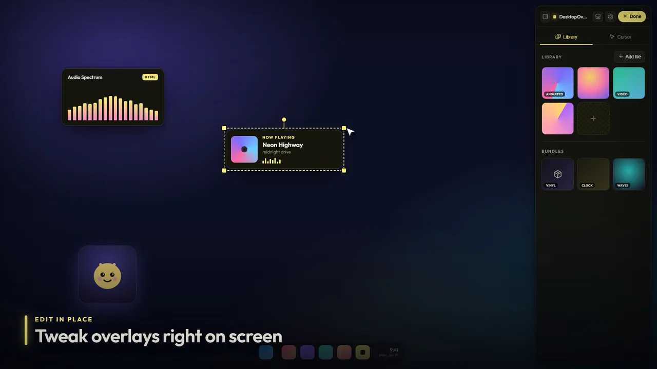 Desktop Overlays Screenshot 4