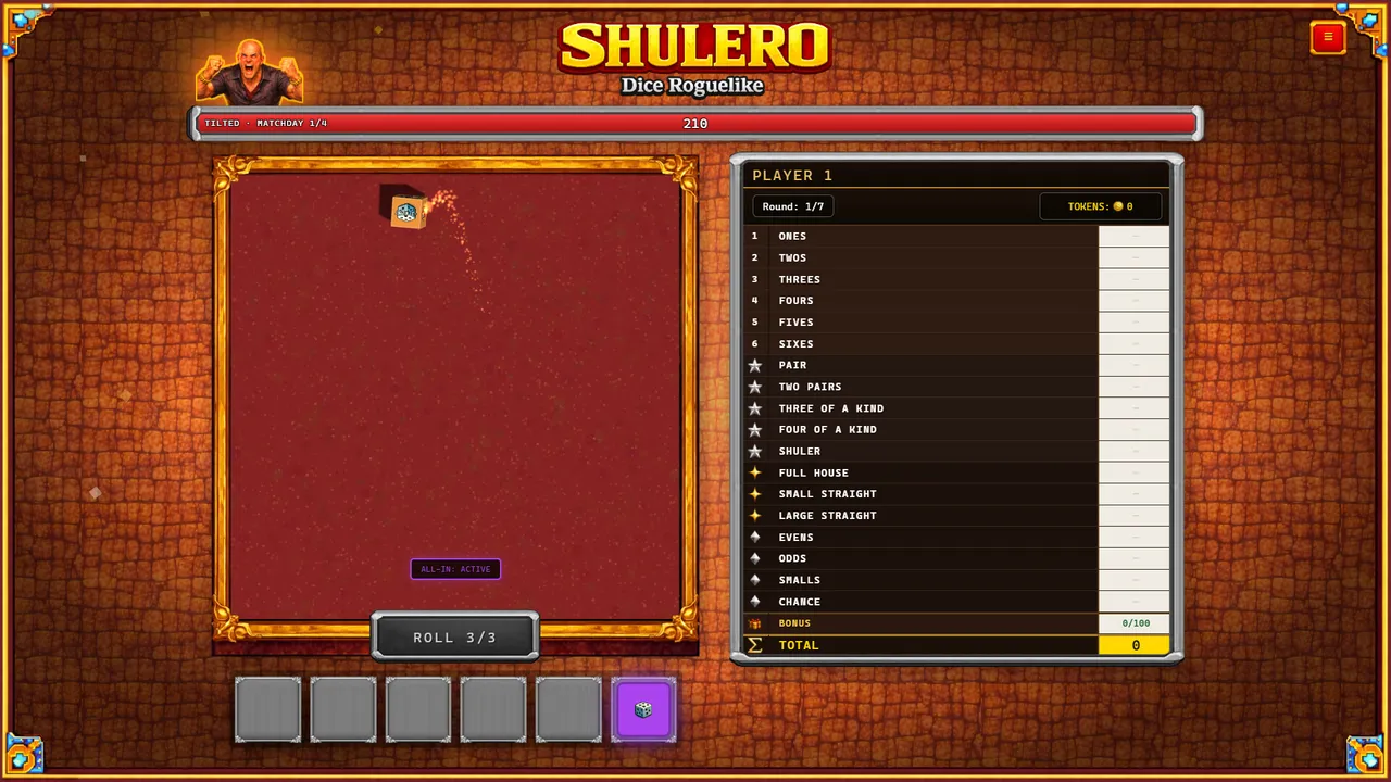 SHULERO – Dice Roguelike Screenshot 2