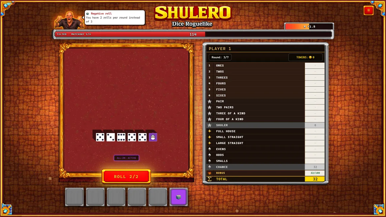 SHULERO – Dice Roguelike Screenshot 7
