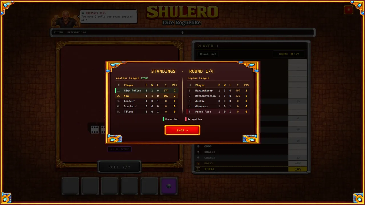 SHULERO – Dice Roguelike Screenshot 9