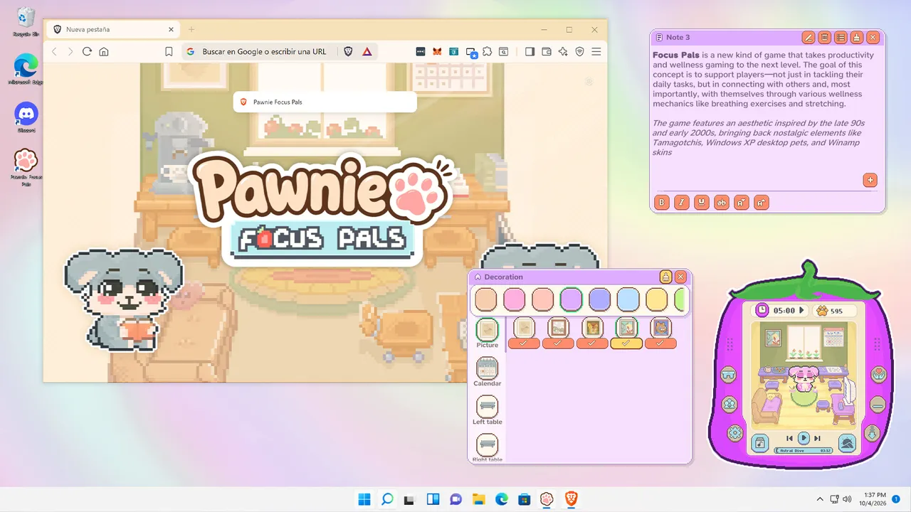 Pawnie: Focus Pals Screenshot 1