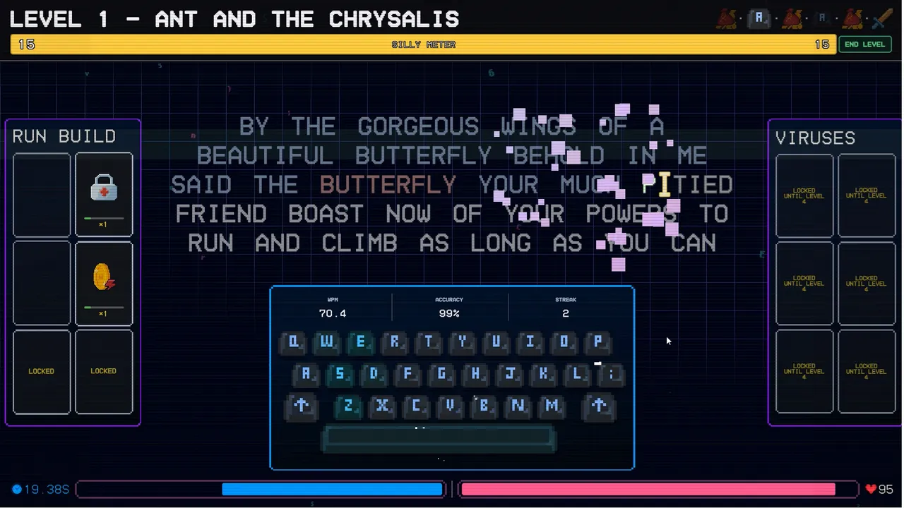 Silly Typing Game Demo Screenshot 0
