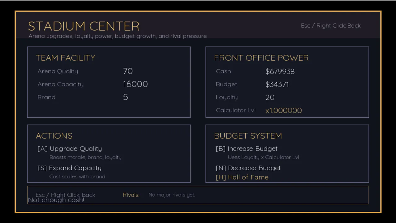 Advance Rise Basketball Manager Screenshot 0