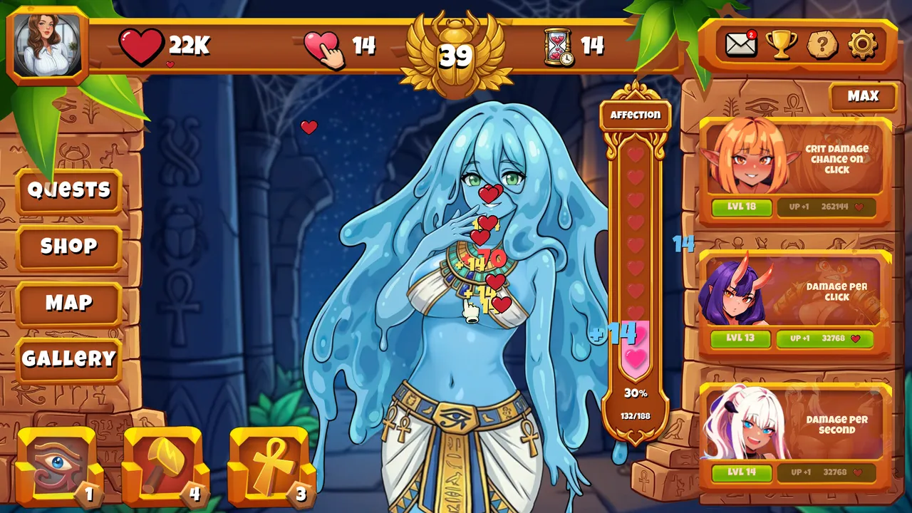 Lewd Temple: Hentai Clicker Screenshot 0