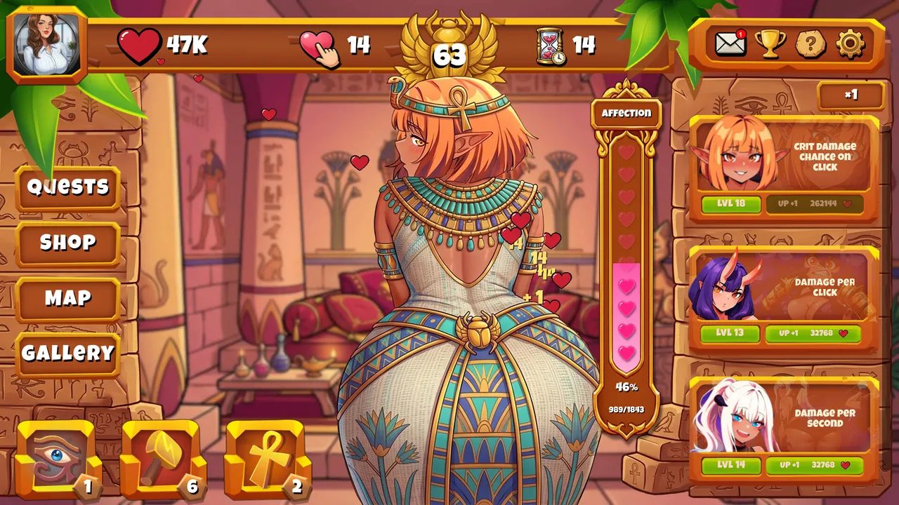 Lewd Temple: Hentai Clicker Screenshot 2