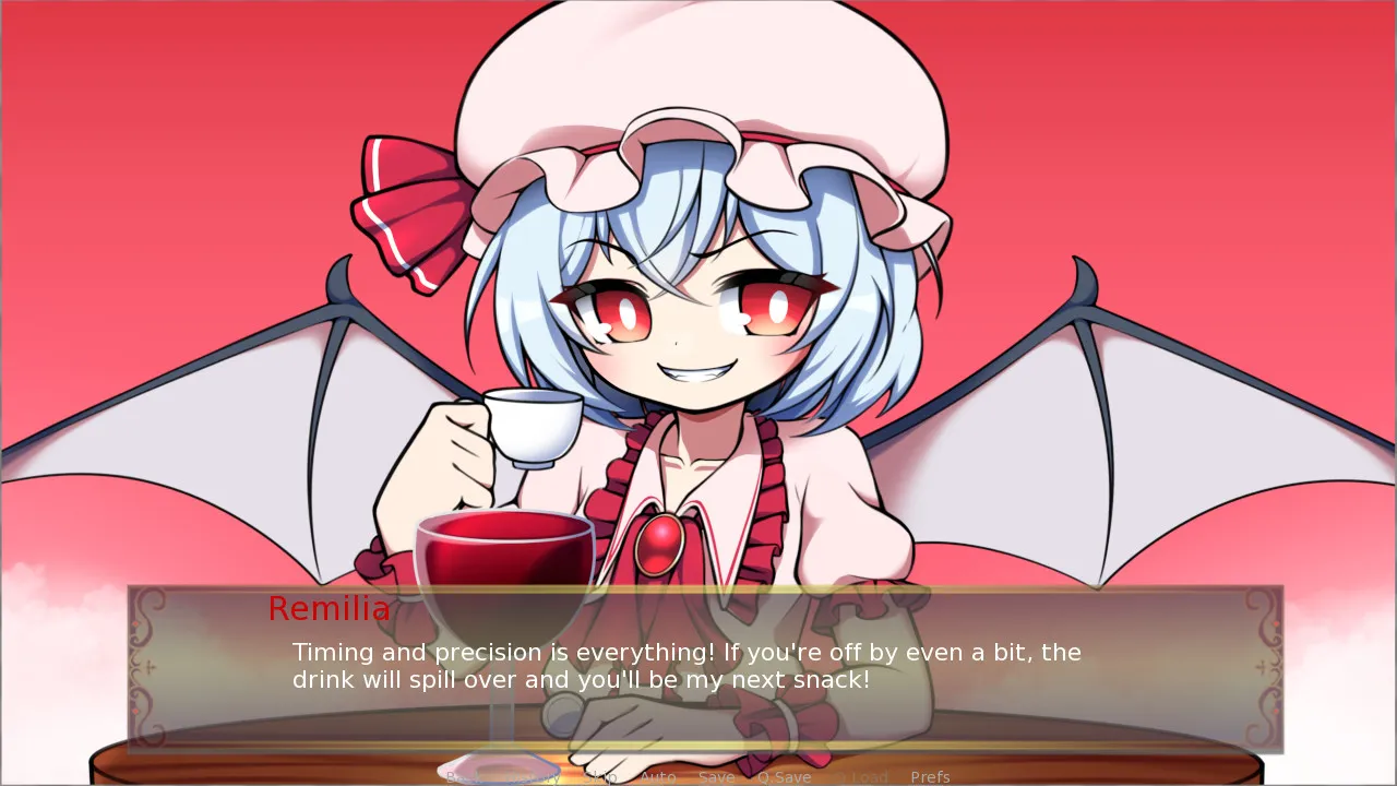 Save Me, Sakuya-san!: Remilia Scarlet's Coin And Glass Game. Screenshot 4