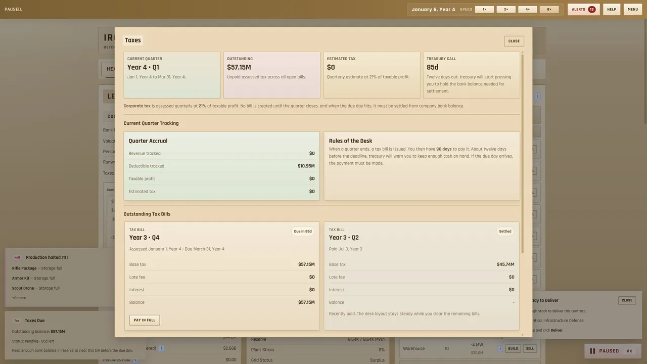Iron Ledger: Deterrence Has A Price Screenshot 5